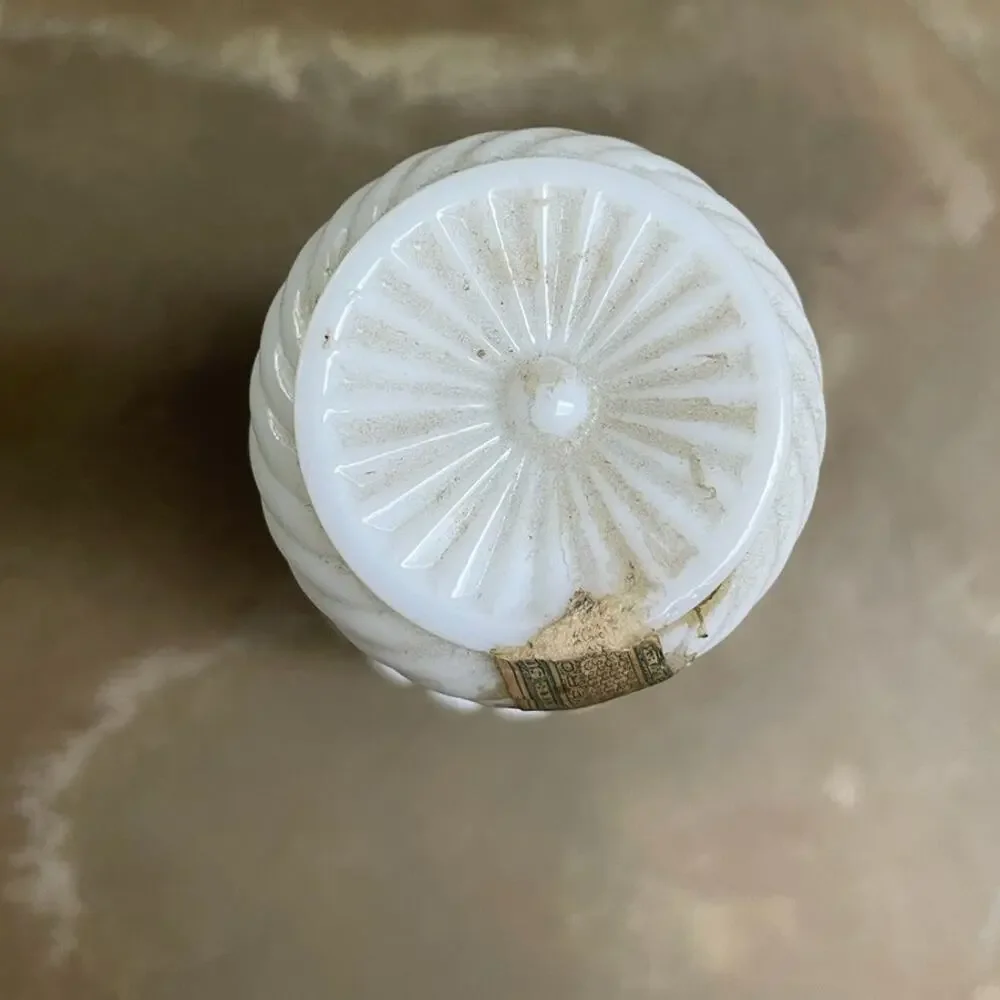Bonded Beam Bourbon Decanter | 1960s Milk Glass | 8 Yr | Bar Decor Empty Vintage